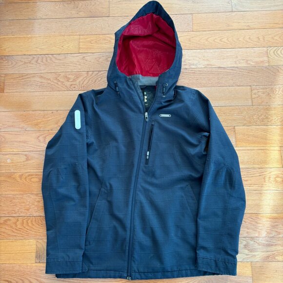 Under Armour Jacket Mens XL Recco Rescue Tech‎ Ski Snowboard Snow Gray Y2K - Picture 1 of 13